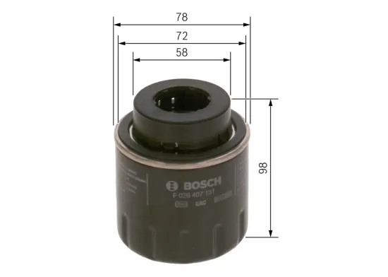 Ölfilter BOSCH F 026 407 181 Bild Ölfilter BOSCH F 026 407 181