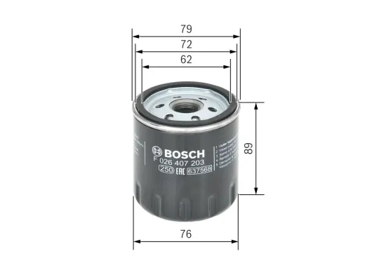 Ölfilter BOSCH F 026 407 203 Bild Ölfilter BOSCH F 026 407 203