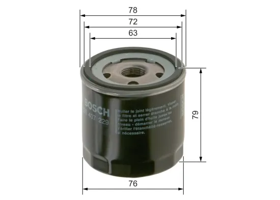 Ölfilter BOSCH F 026 407 229 Bild Ölfilter BOSCH F 026 407 229