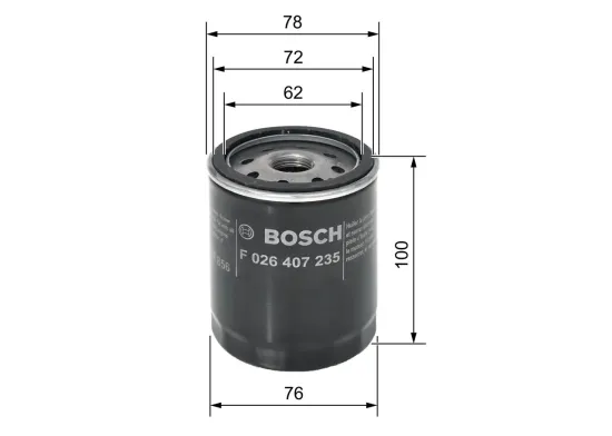 Ölfilter BOSCH F 026 407 235 Bild Ölfilter BOSCH F 026 407 235