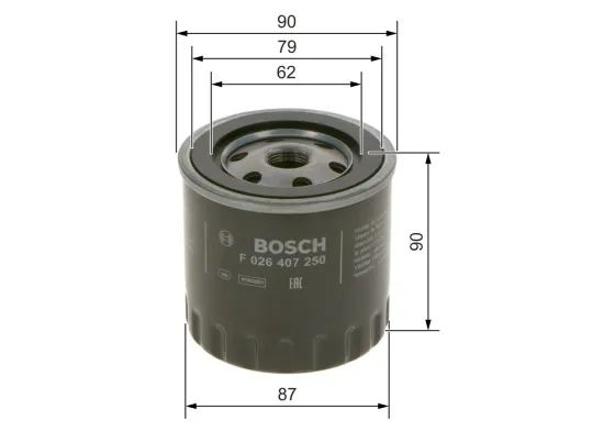 Ölfilter BOSCH F 026 407 250 Bild Ölfilter BOSCH F 026 407 250
