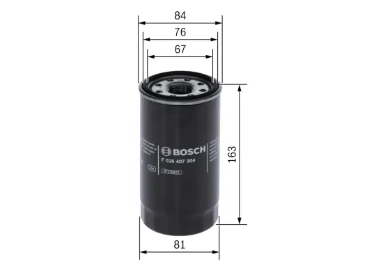 Ölfilter BOSCH F 026 407 304 Bild Ölfilter BOSCH F 026 407 304