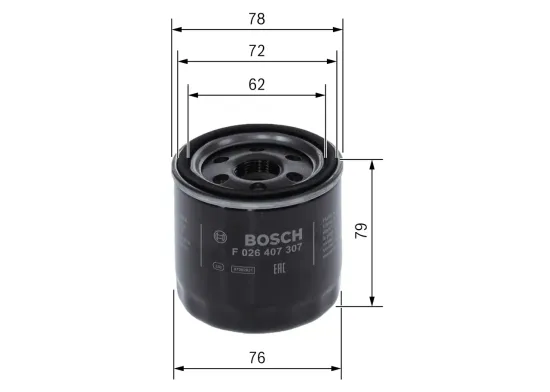 Ölfilter BOSCH F 026 407 307 Bild Ölfilter BOSCH F 026 407 307