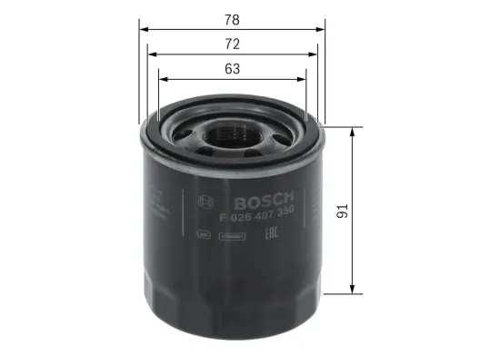 Ölfilter BOSCH F 026 407 350 Bild Ölfilter BOSCH F 026 407 350