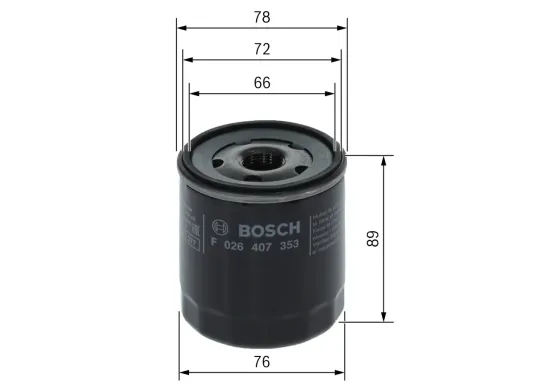 Ölfilter BOSCH F 026 407 353 Bild Ölfilter BOSCH F 026 407 353