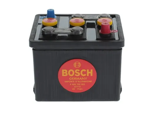 Starterbatterie 6 V 77 Ah BOSCH F 026 T02 303 Bild Starterbatterie 6 V 77 Ah BOSCH F 026 T02 303