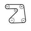 Keilrippenriemensatz CONTITECH 5PK1334K1 Bild Keilrippenriemensatz CONTITECH 5PK1334K1