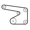 Keilrippenriemensatz CONTITECH 5PK1355K1 Bild Keilrippenriemensatz CONTITECH 5PK1355K1