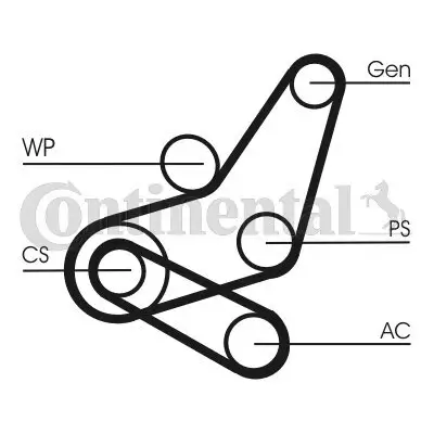 Keilrippenriemensatz CONTITECH 6PK1059 ELAST T2 Bild Keilrippenriemensatz CONTITECH 6PK1059 ELAST T2