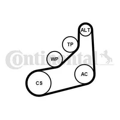 Keilrippenriemensatz CONTITECH 6PK1157 EXTRA K1 Bild Keilrippenriemensatz CONTITECH 6PK1157 EXTRA K1