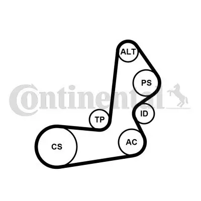 Keilrippenriemensatz CONTITECH 6PK1515K1 Bild Keilrippenriemensatz CONTITECH 6PK1515K1