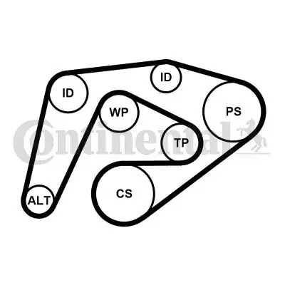 Keilrippenriemensatz CONTITECH 6PK2260K3 Bild Keilrippenriemensatz CONTITECH 6PK2260K3