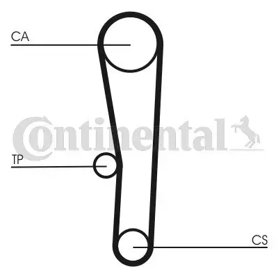 Zahnriemen CONTITECH CT1062 Bild Zahnriemen CONTITECH CT1062