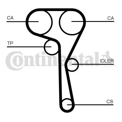 Zahnriemen CONTITECH CT1167 Bild Zahnriemen CONTITECH CT1167