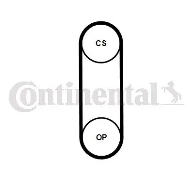 Zahnriemen CONTITECH CT1238 Bild Zahnriemen CONTITECH CT1238