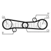 Zahnriemen CONTITECH CT654 Bild Zahnriemen CONTITECH CT654
