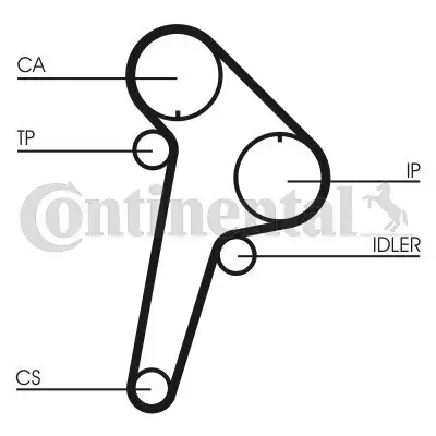 Zahnriemen CONTITECH CT891 Bild Zahnriemen CONTITECH CT891