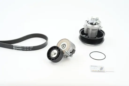 Wasserpumpe + Keilrippenriemensatz CONTITECH 6PK1217WP1 Bild Wasserpumpe + Keilrippenriemensatz CONTITECH 6PK1217WP1