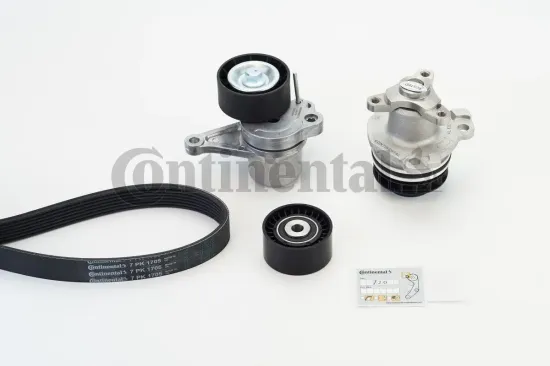 Wasserpumpe + Keilrippenriemensatz CONTITECH 7PK1705WP1 Bild Wasserpumpe + Keilrippenriemensatz CONTITECH 7PK1705WP1