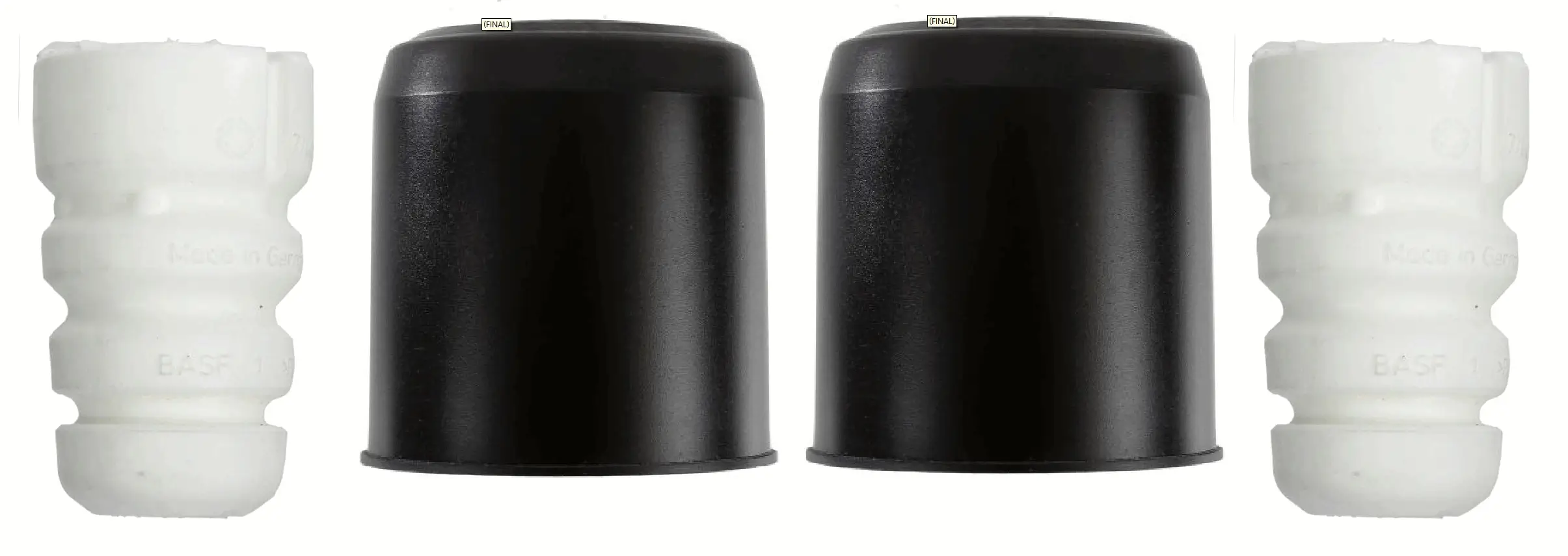 Staubschutzsatz, Stoßdämpfer Vorderachse links Vorderachse rechts SACHS 900 574