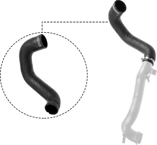 Ladeluftschlauch GATES 09-0514 Bild Ladeluftschlauch GATES 09-0514