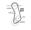 Zahnriemensatz GATES K015016 Bild Zahnriemensatz GATES K015016