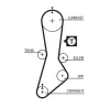 Zahnriemensatz GATES K015264XS Bild Zahnriemensatz GATES K015264XS