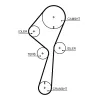 Zahnriemensatz GATES K015722XS Bild Zahnriemensatz GATES K015722XS