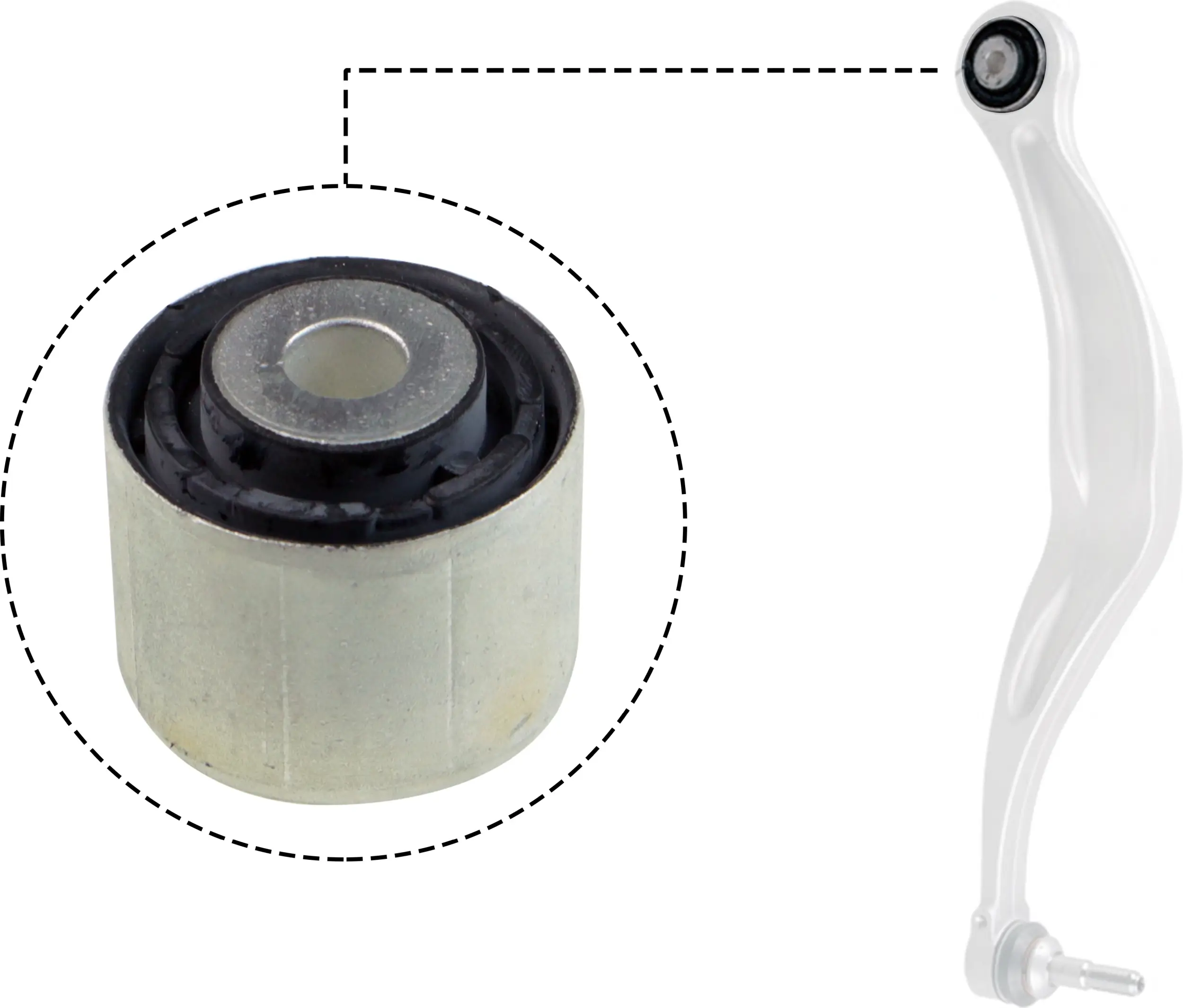 Lagerung, Lenker hinten beidseitig GATES AWS1861