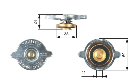 Verschlussdeckel, Kühler GATES RC119 Bild Verschlussdeckel, Kühler GATES RC119