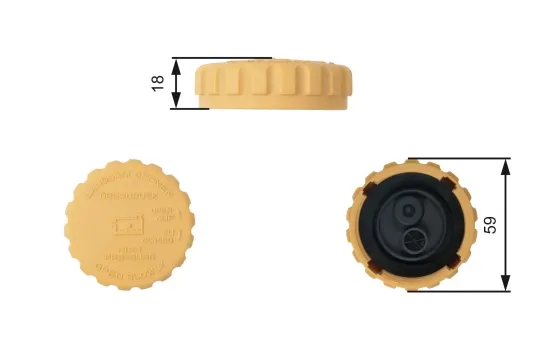 Verschlussdeckel, Kühlmittelbehälter GATES RC201 Bild Verschlussdeckel, Kühlmittelbehälter GATES RC201
