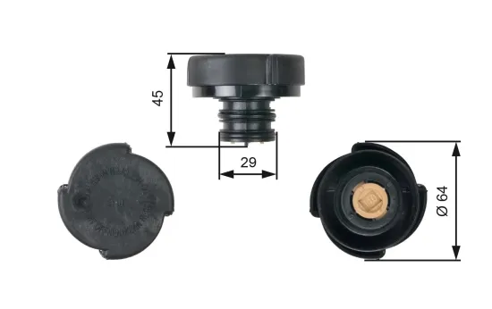 Verschlussdeckel, Kühlmittelbehälter GATES RC207 Bild Verschlussdeckel, Kühlmittelbehälter GATES RC207