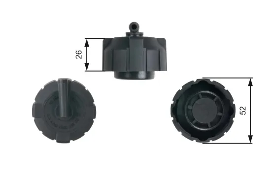 Verschlussdeckel, Kühlmittelbehälter GATES RC213 Bild Verschlussdeckel, Kühlmittelbehälter GATES RC213
