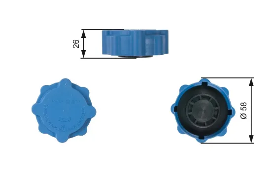 Verschlussdeckel, Kühlmittelbehälter GATES RC214 Bild Verschlussdeckel, Kühlmittelbehälter GATES RC214