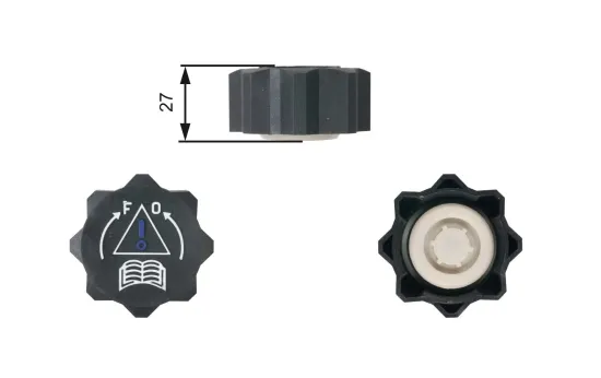 Verschlussdeckel, Kühlmittelbehälter GATES RC218 Bild Verschlussdeckel, Kühlmittelbehälter GATES RC218