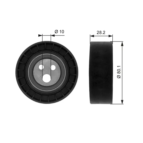 Umlenk-/Führungsrolle, Keilrippenriemen GATES T36016 Bild Umlenk-/Führungsrolle, Keilrippenriemen GATES T36016