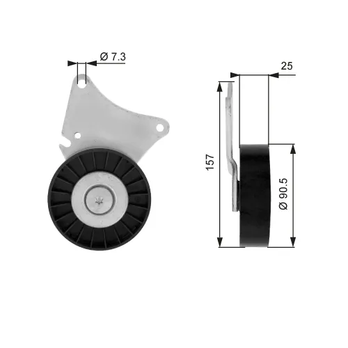 Umlenk-/Führungsrolle, Keilrippenriemen GATES T36030 Bild Umlenk-/Führungsrolle, Keilrippenriemen GATES T36030