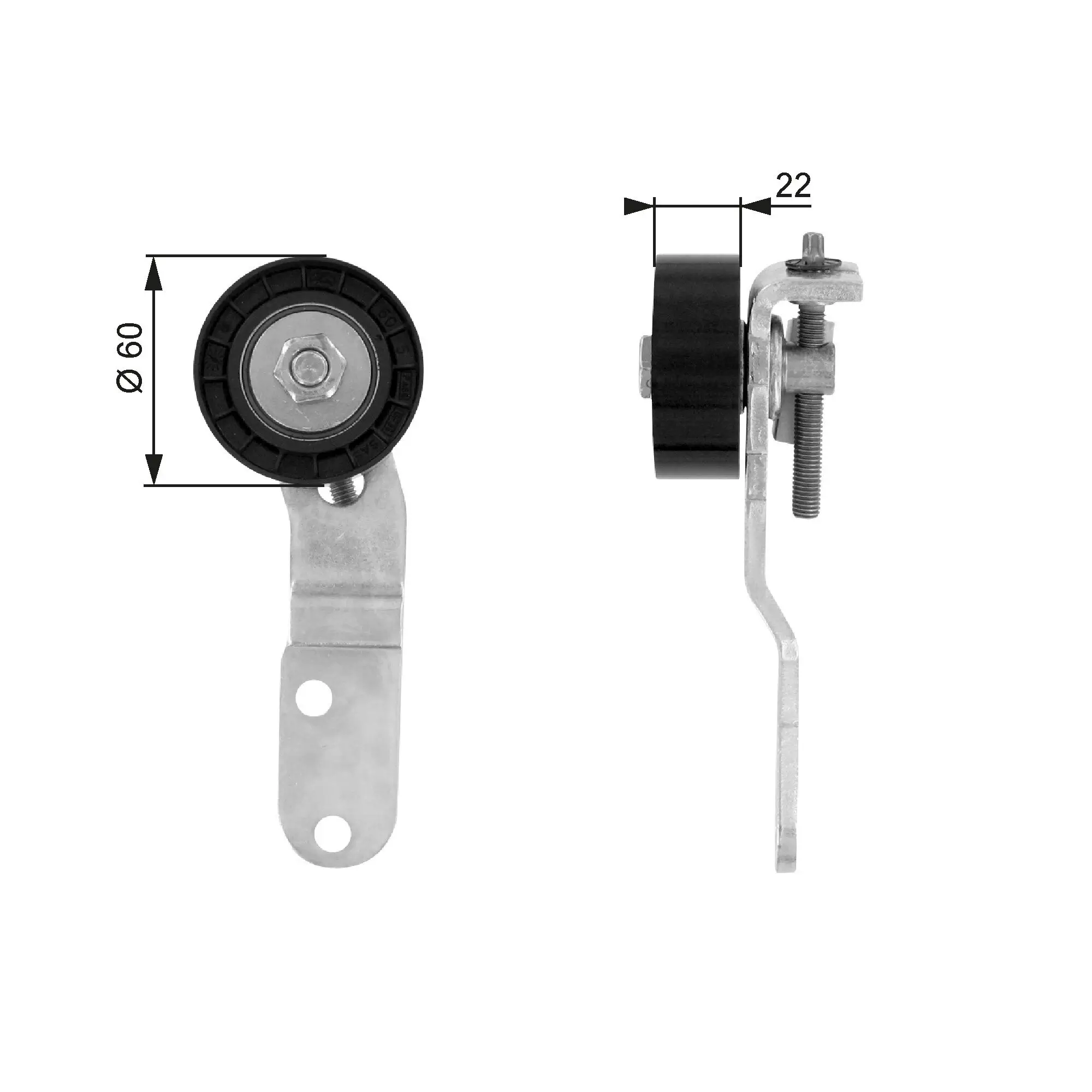 Umlenk-/Führungsrolle, Keilrippenriemen GATES T36074