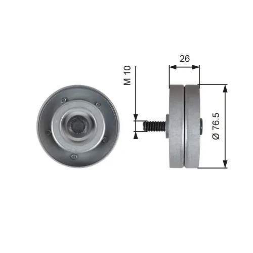 Umlenk-/Führungsrolle, Keilrippenriemen GATES T36182 Bild Umlenk-/Führungsrolle, Keilrippenriemen GATES T36182