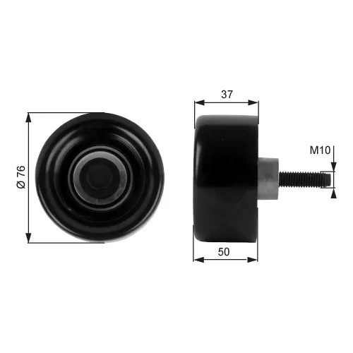 Umlenk-/Führungsrolle, Keilrippenriemen GATES T36186 Bild Umlenk-/Führungsrolle, Keilrippenriemen GATES T36186