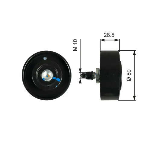Umlenk-/Führungsrolle, Keilrippenriemen GATES T36334 Bild Umlenk-/Führungsrolle, Keilrippenriemen GATES T36334