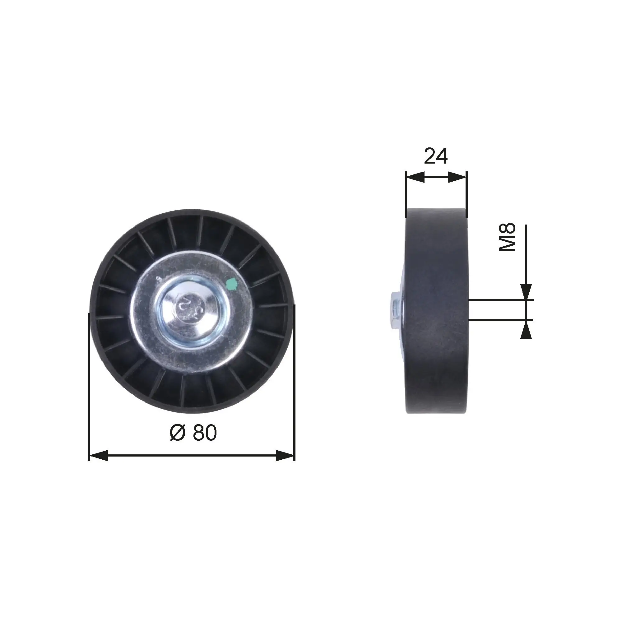 Umlenk-/Führungsrolle, Keilrippenriemen GATES T36397