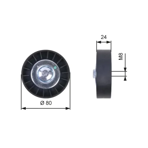 Umlenk-/Führungsrolle, Keilrippenriemen GATES T36397 Bild Umlenk-/Führungsrolle, Keilrippenriemen GATES T36397