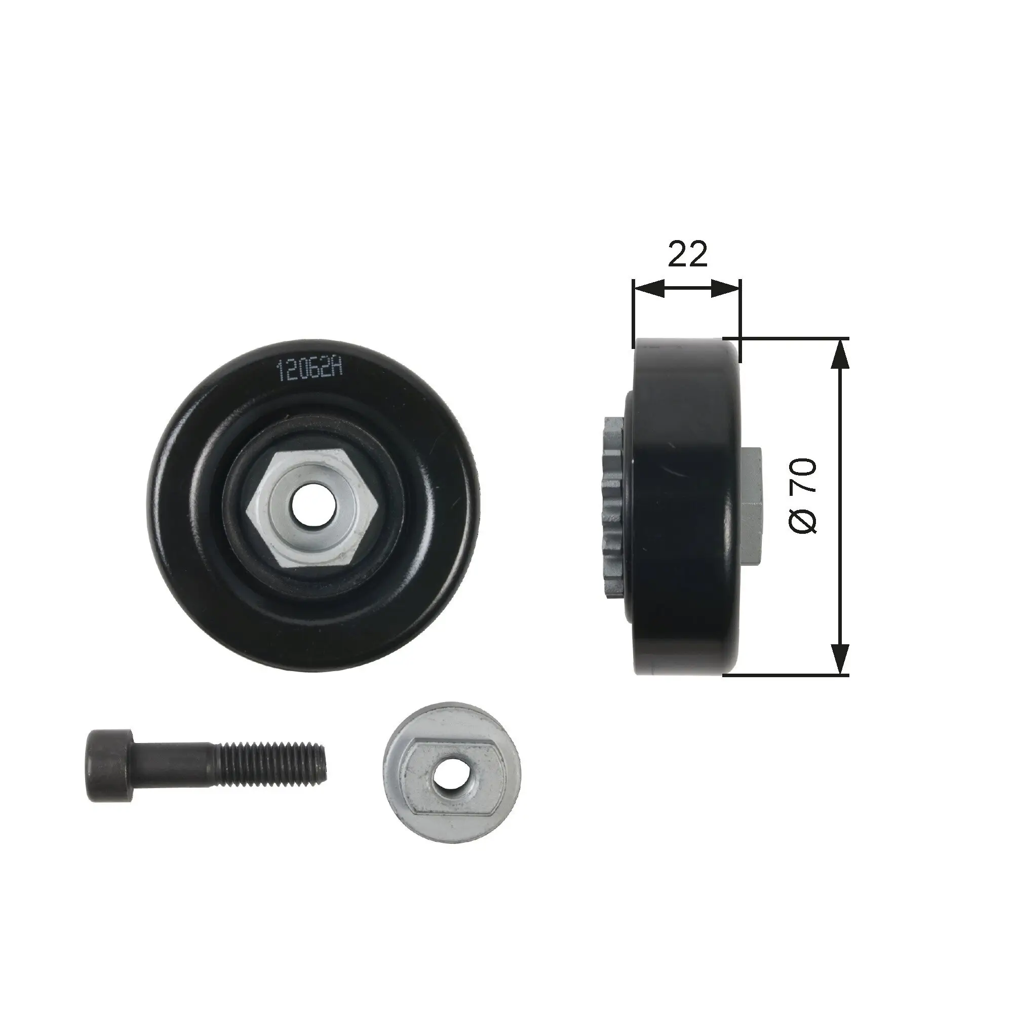 Spannrolle, Keilrippenriemen GATES T36408