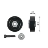 Spannrolle, Keilrippenriemen GATES T36408