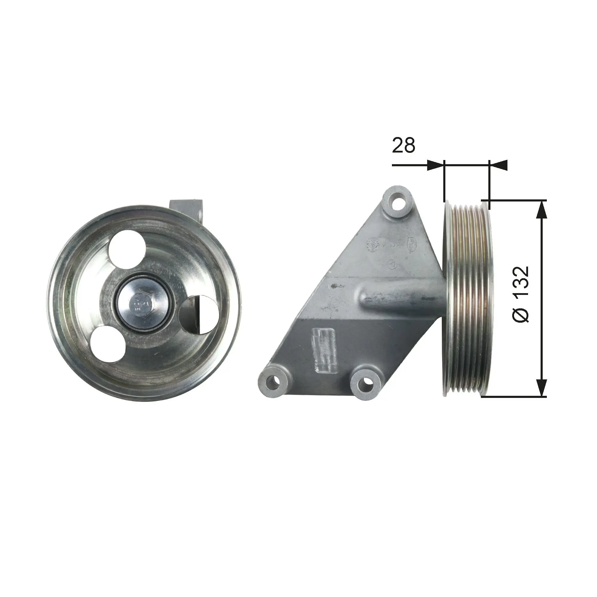 Umlenk-/Führungsrolle, Keilrippenriemen GATES T36428