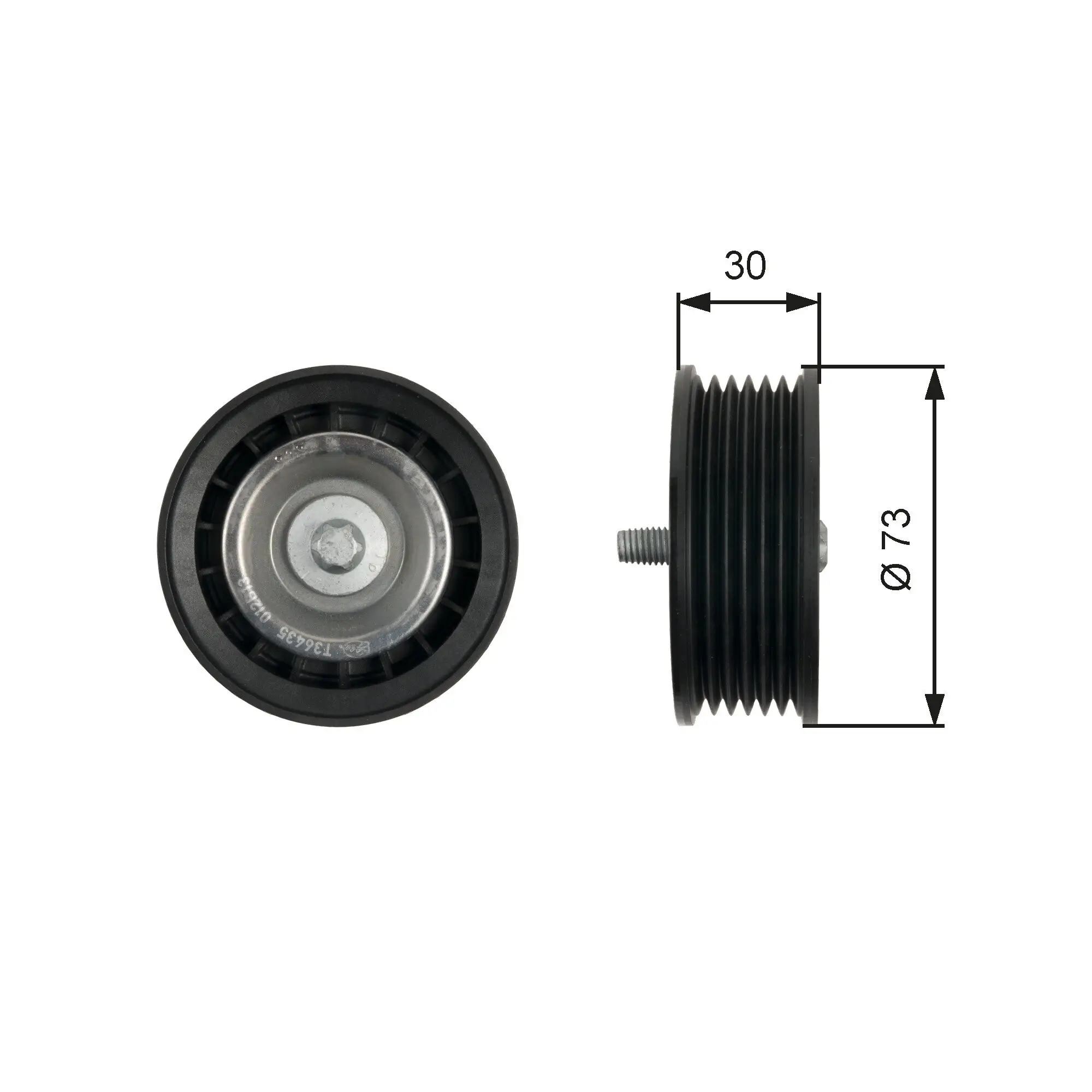 Umlenk-/Führungsrolle, Keilrippenriemen GATES T36435