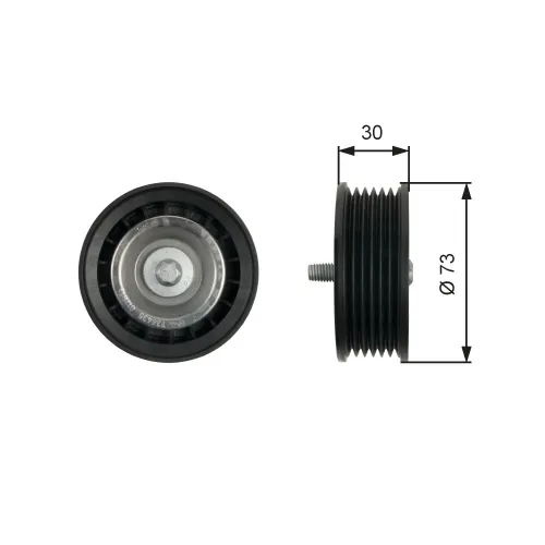 Umlenk-/Führungsrolle, Keilrippenriemen GATES T36435 Bild Umlenk-/Führungsrolle, Keilrippenriemen GATES T36435