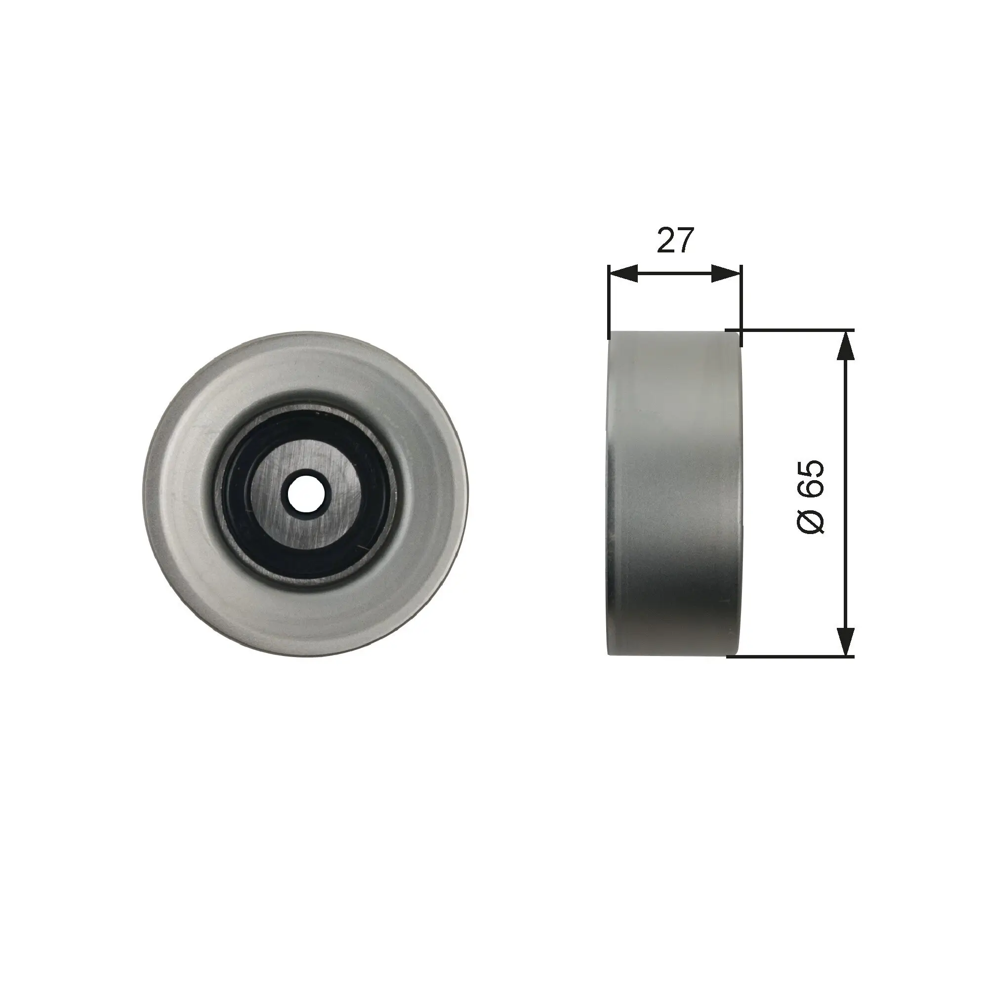 Umlenk-/Führungsrolle, Keilrippenriemen GATES T36451