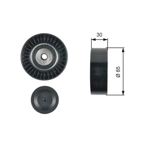 Umlenk-/Führungsrolle, Keilrippenriemen GATES T36477 Bild Umlenk-/Führungsrolle, Keilrippenriemen GATES T36477